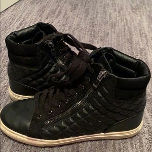 Zara black lace up sneakers